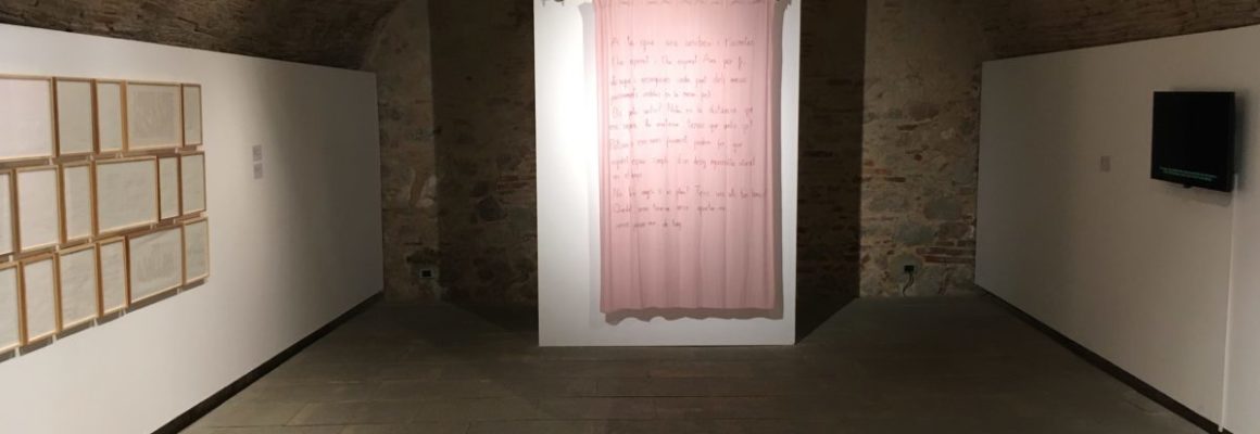 Vista general de l'exposició "Parlo com donant / que és desaparèixer", a Can Palauet, MAC Mataró