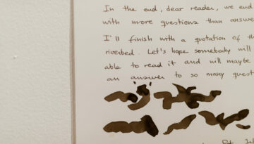 What is it that makes a painting be a painting? - Anna Dot. Foto: Tudor Popa